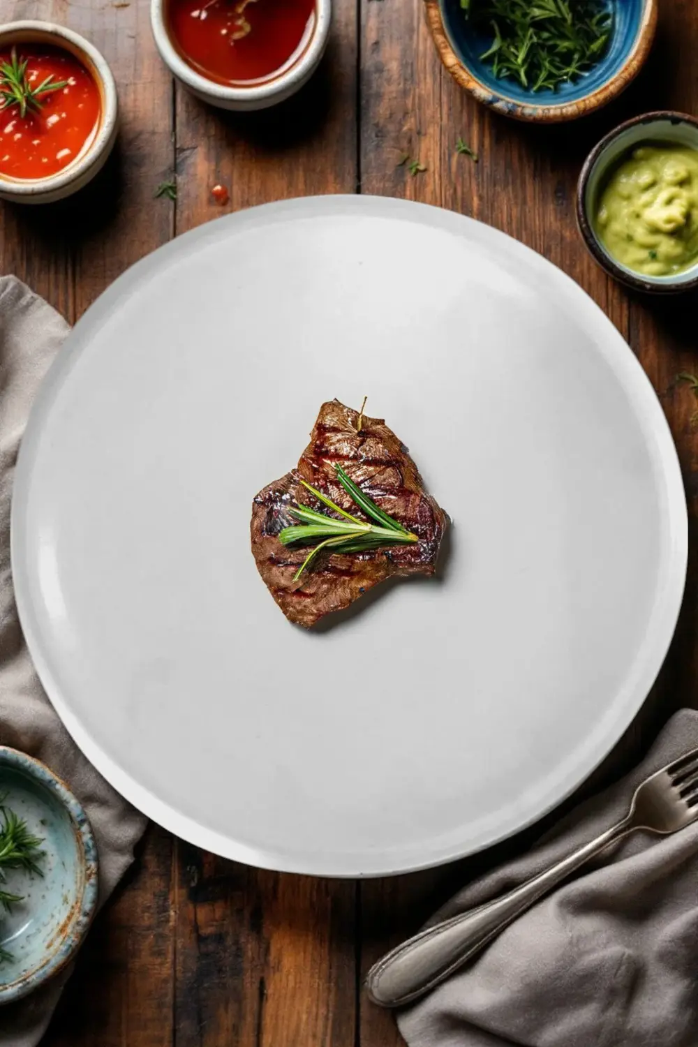 Plume Porselen 25cm Düz Servis Sunum Tabağı