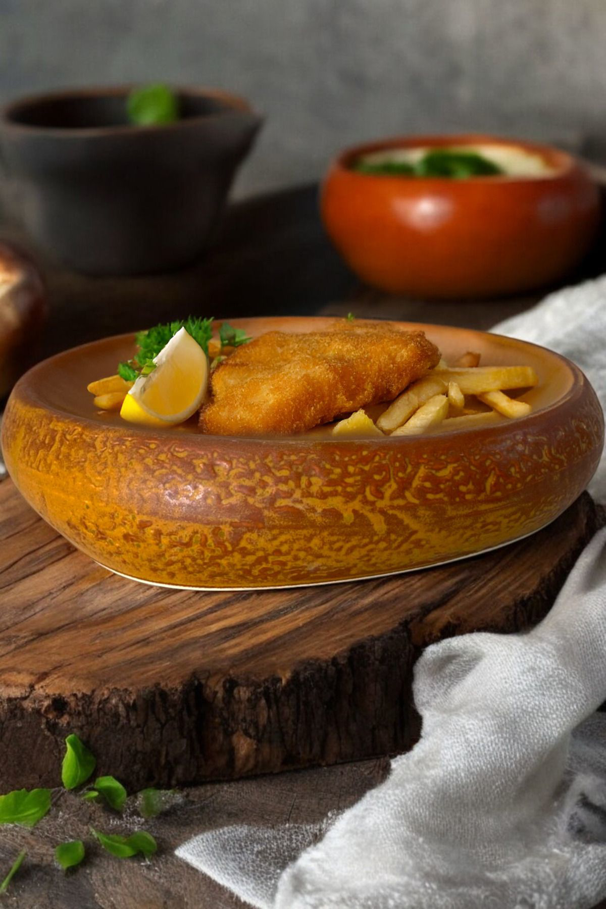 Plume Porselen 25cm Düz Servis Sunum Tabağı