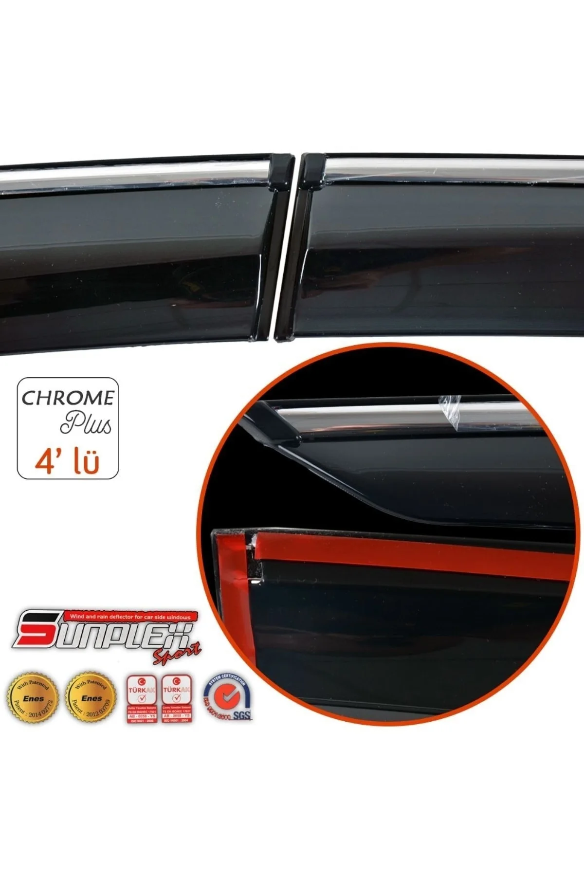 Plus-1-007 001 Ford Focus 4 Hb/sedan 2018-2021 Krom Çıtalı Cam Rüzgarlığı 4 Lü Uyumlu Plus-1-007 001 Ford Focus 4 Hb/sedan 2018-2021 Krom Çıtalı Cam Rüzgarlığı 4 Lü Uyumlu
