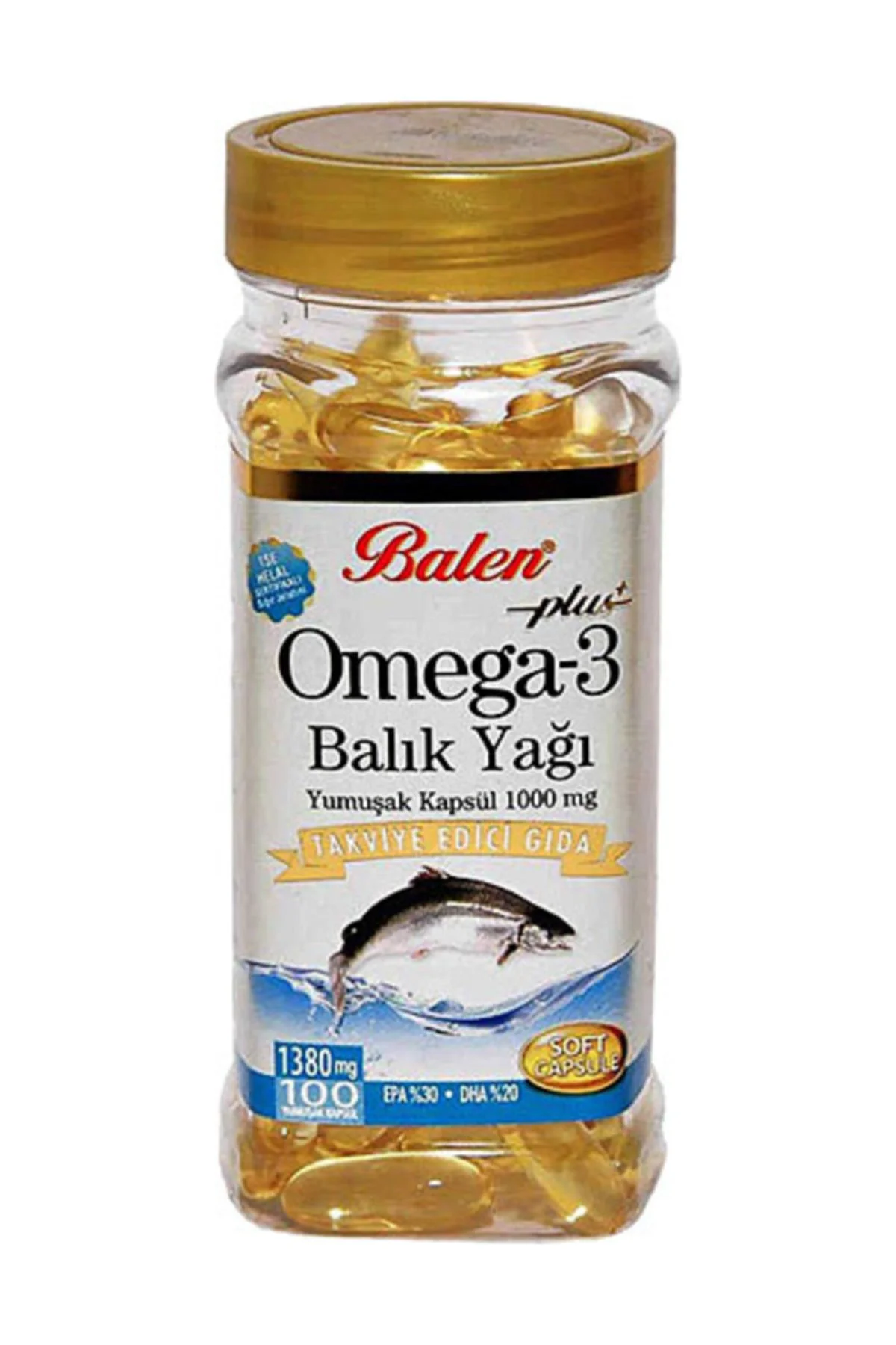 Plus 3 Balık Yağı Omega 3 Fish Oil 1380 Mg X 100 Kapsül