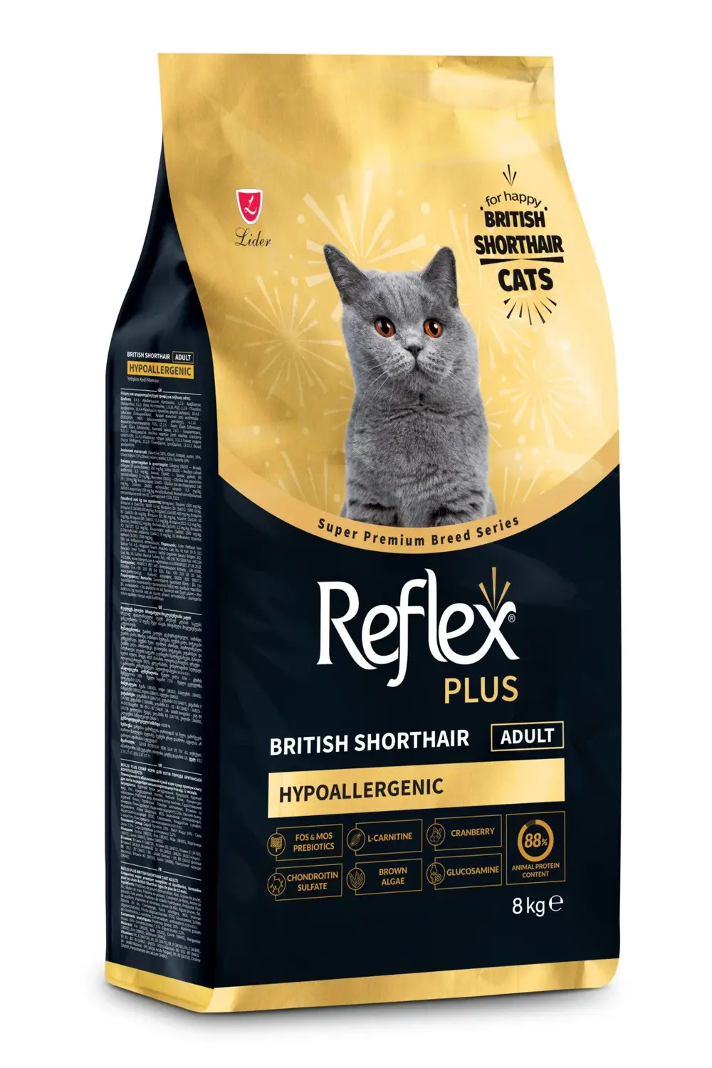 Plus British Shorthair Yetişkin Kedi Maması 8 Kg