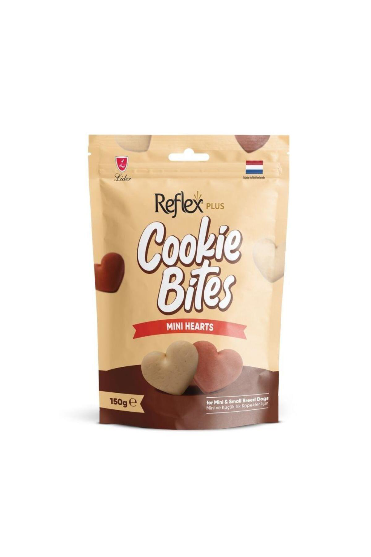 Plus Cookie Bites Mini Hearts Küçük Irk Yetişkin Köpek Ödül Mamas