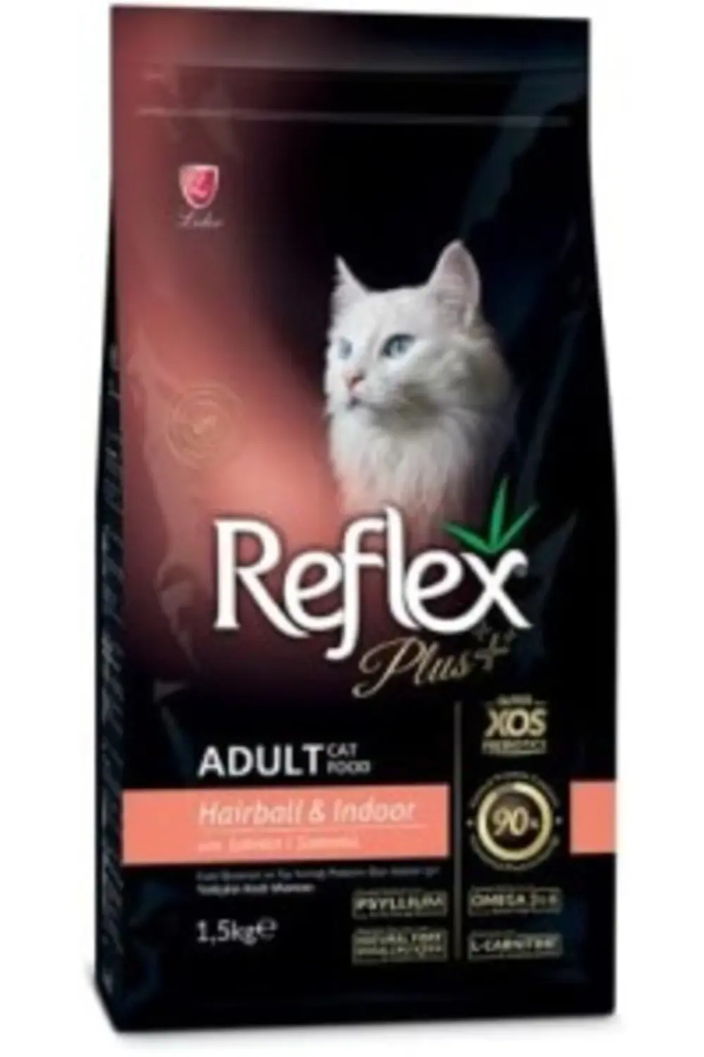 Plus Hairball Somonlu Yetişkin Kedi Maması, 1.5 Kg