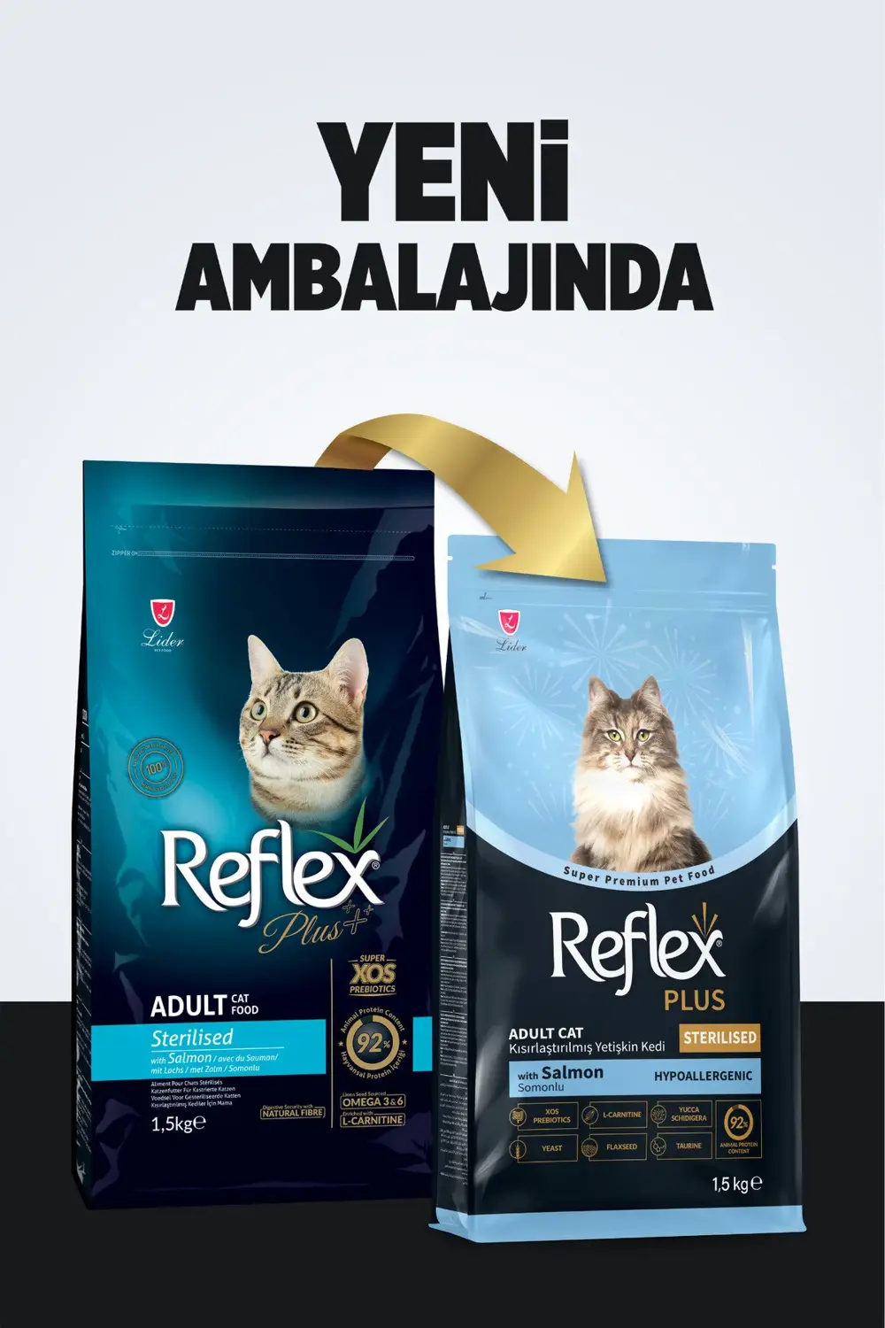 Reflex Plus Hipoalerjenik Kısırlaştırılmış/Sterilized Somonlu Yetişkin K