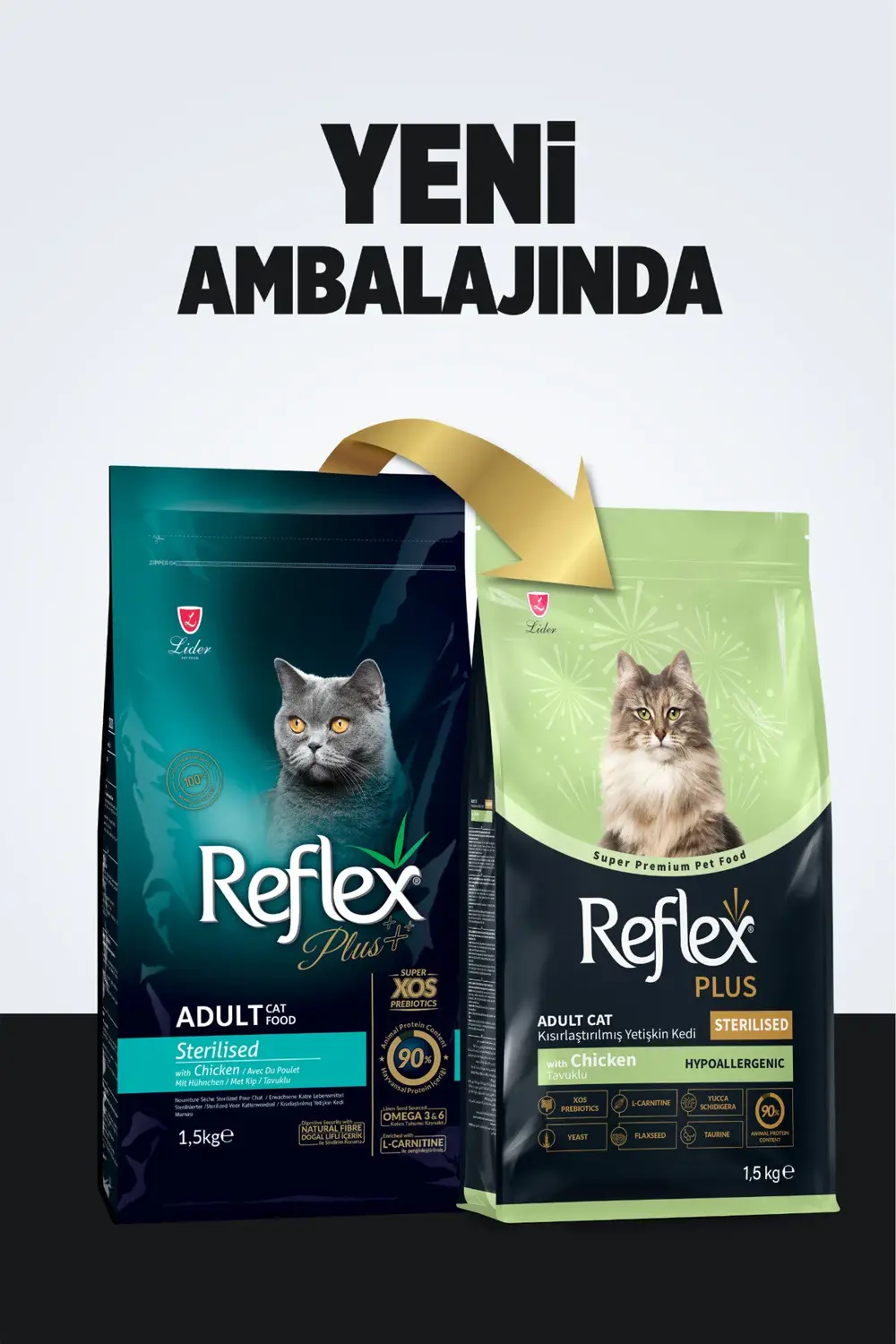 Reflex Plus Hipoalerjenik Kısırlaştırılmış/Sterilized Tavuklu Yetişkin K