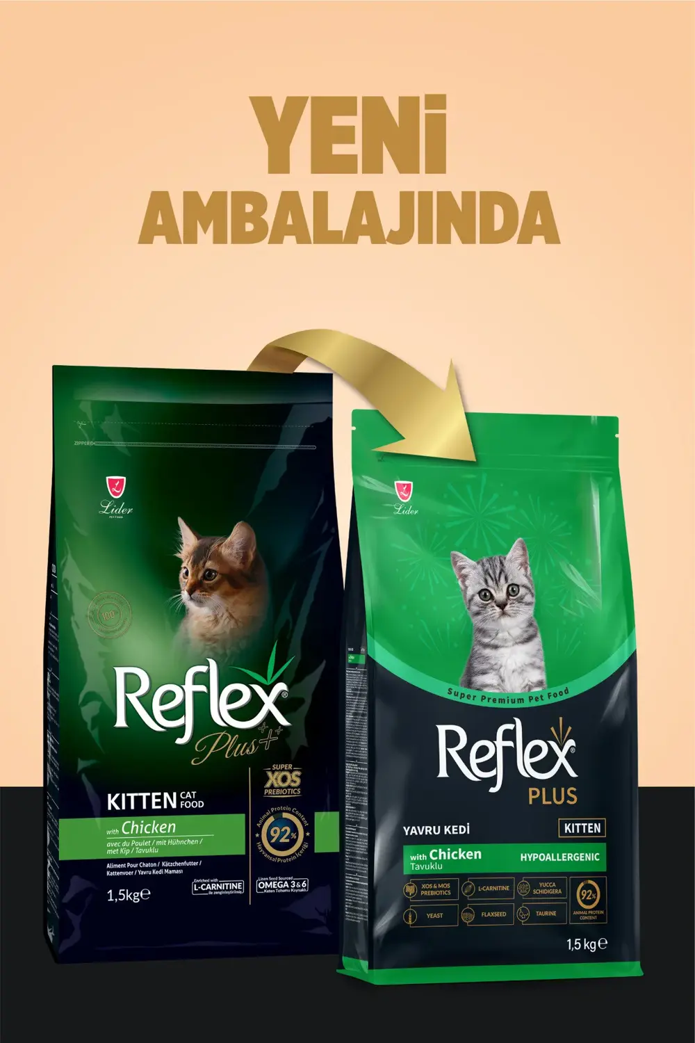 Plus Hipoalerjenik Tavuklu Yavru Kedi Maması 1,5 kg