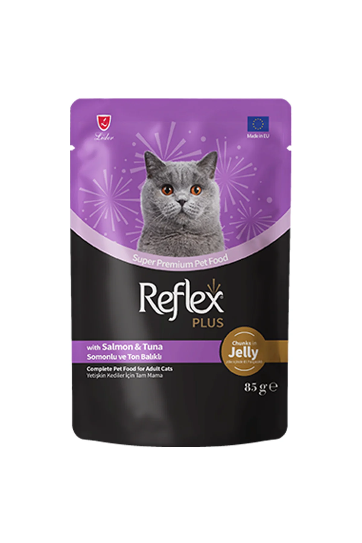 Plus Jöle İçinde Somonlu ve Ton Balıklı Yetişkin Kedi Konservesi 85gr Plus Jöle İçinde Somonlu ve Ton Balıklı Yetişkin Kedi Konservesi 85gr