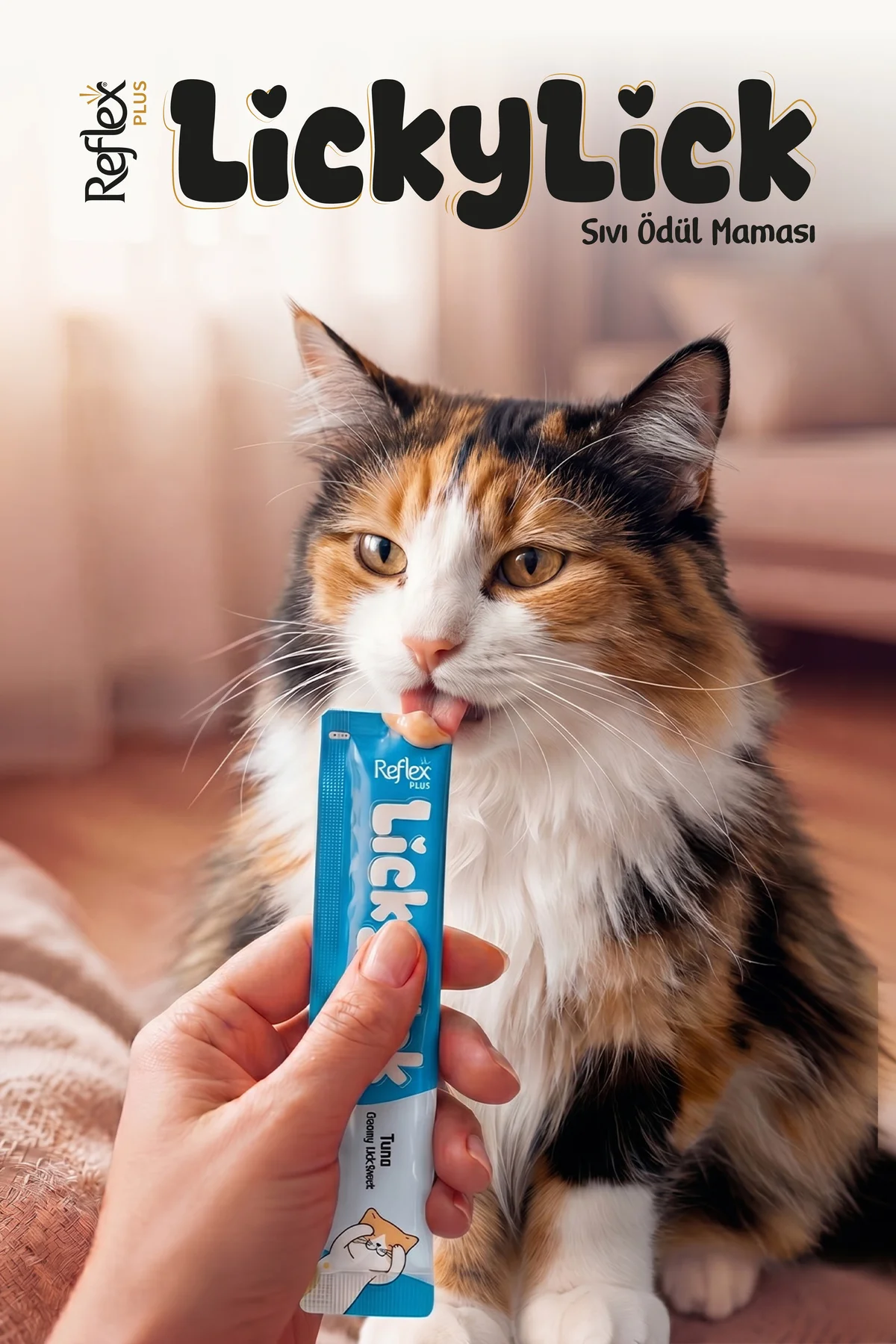 Plus LickyLick Ton Balıklı Sıvı Ödül Maması 60g (4 x 15 g) Plus LickyLick Ton Balıklı Sıvı Ödül Maması 60g (4 x 15 g) - Görsel 3