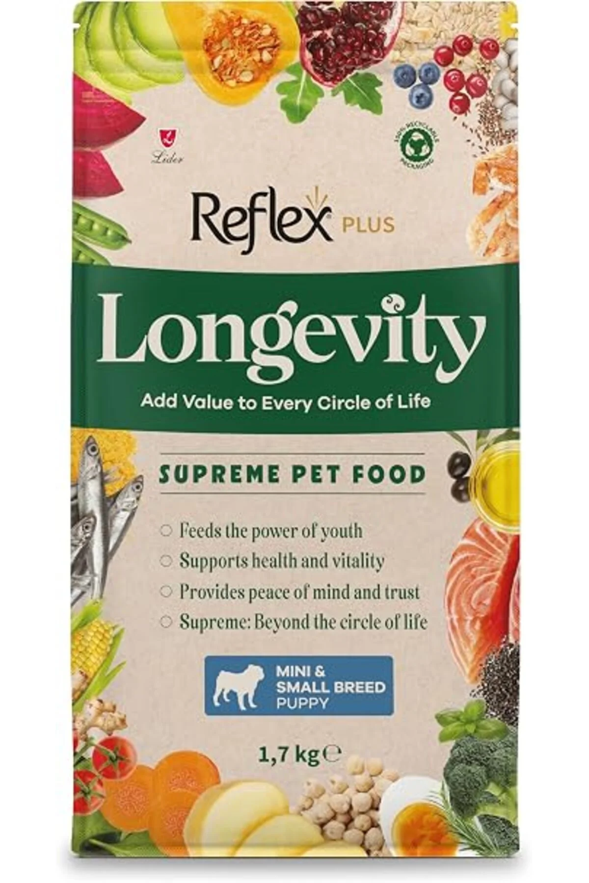 Plus Longevity Mini Ve Küçük Irk Yavru Köpek Maması 1700g - Görsel 7