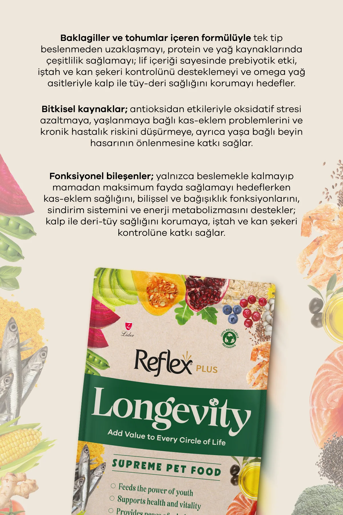 Plus Longevity Yavru Kedi Maması 800g - Görsel 3