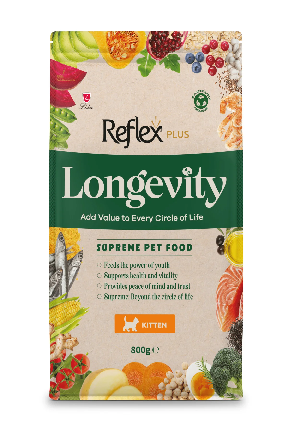 Plus Longevity Yavru Kedi Maması 800g - Görsel 9