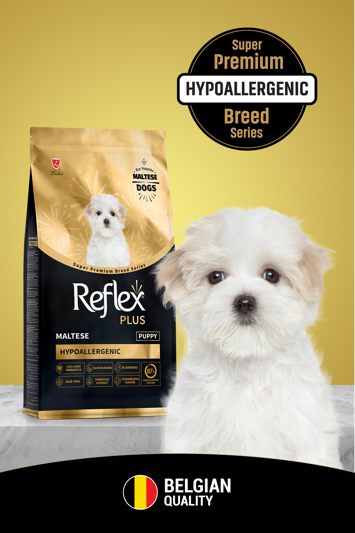 Plus Maltese Hipoalerjenik Yavru Köpek Maması 1,5 Kg