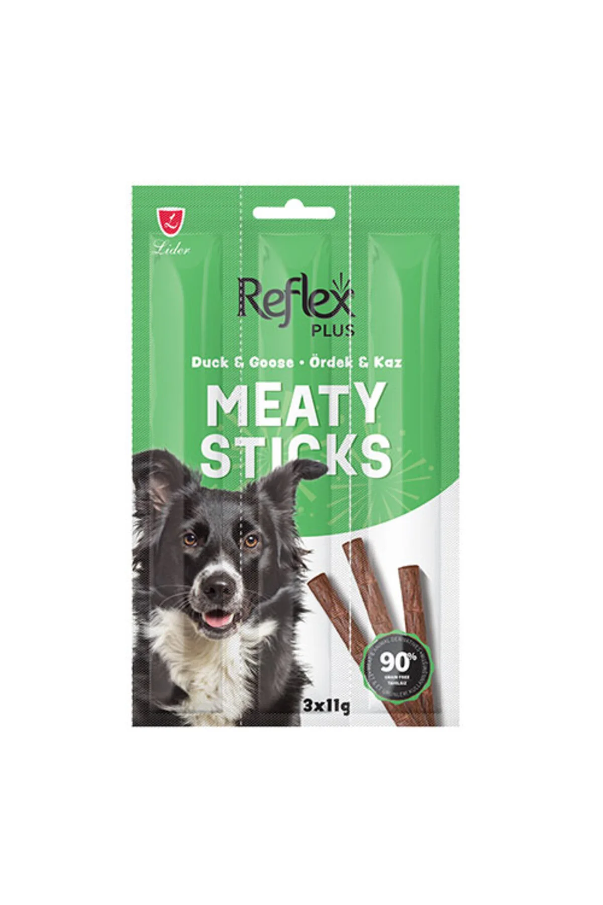 Plus Meaty Sticks Ördek ve Kaz Etli Tahılsız Köpek Ödül Çubuğu 3x