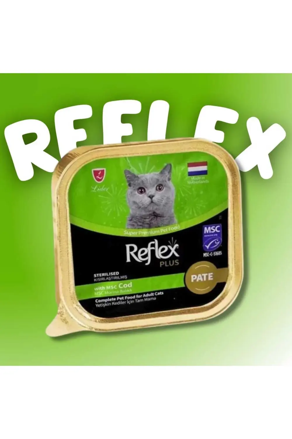 Reflex Plus Pate Msc Morina Balıklı Kısırlaştırılmış Kedi Maması 85 G
