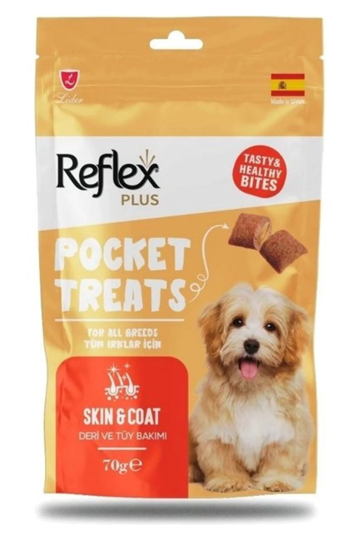 Plus Pocket Treats Deri ve Tüy Sağlığı Için Köpek Ödül Maması 70 