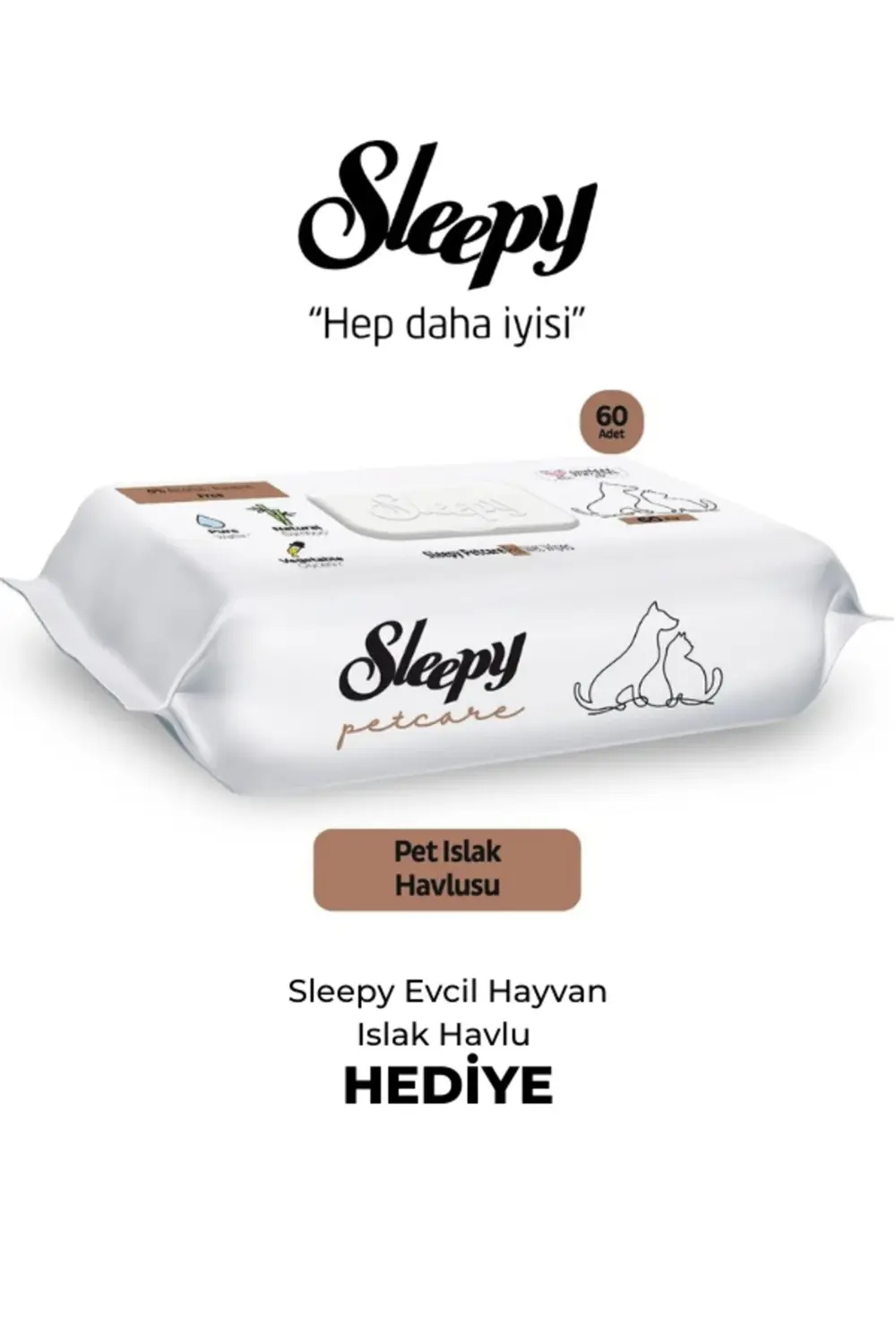 PLUS POODLE KÖPEK MAMASI 2 KG + SLEEPY EVCİL HAYVAN ISLAK HAVLUSU