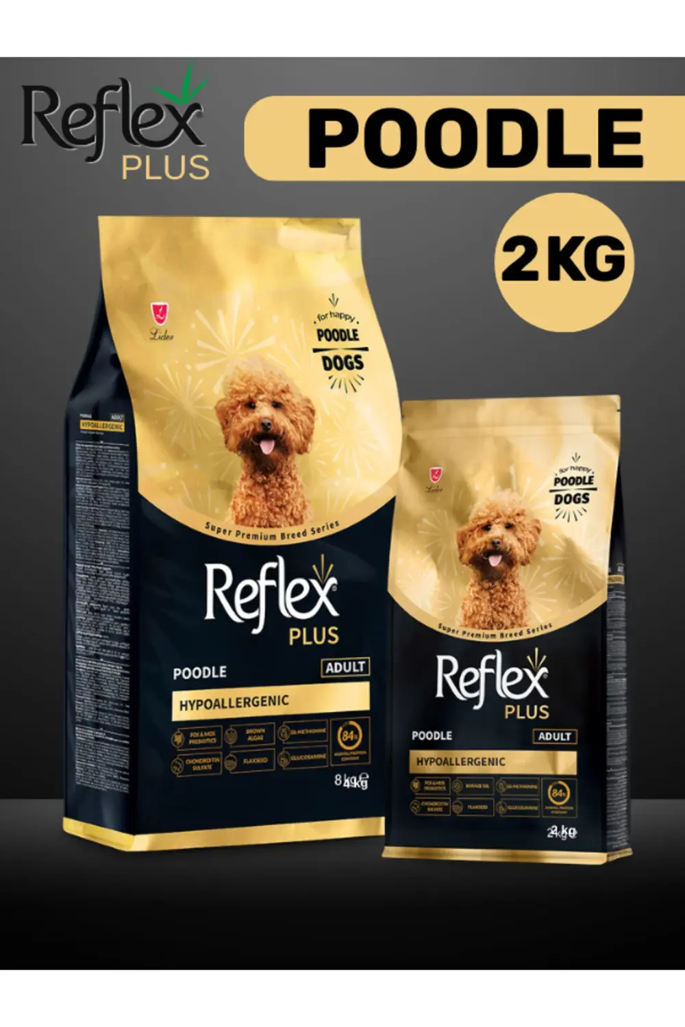 Reflex Plus Poodle Köpek Mamasi 2 Kg + Sleepy Evcil Hayvan İslak Havlusu