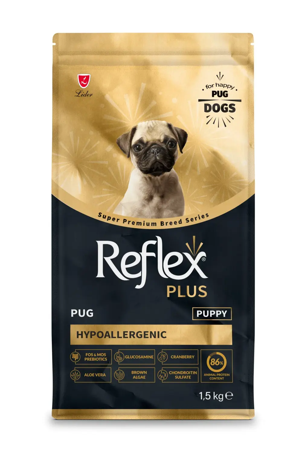 Plus Pug Hipoalerjenik Yavru Köpek Maması 1,5 Kg