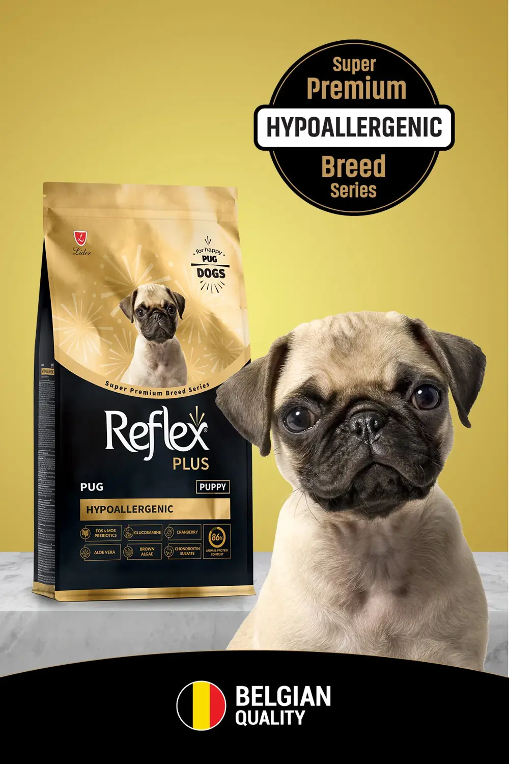 Plus Pug Hipoalerjenik Yavru Köpek Maması 1,5 Kg