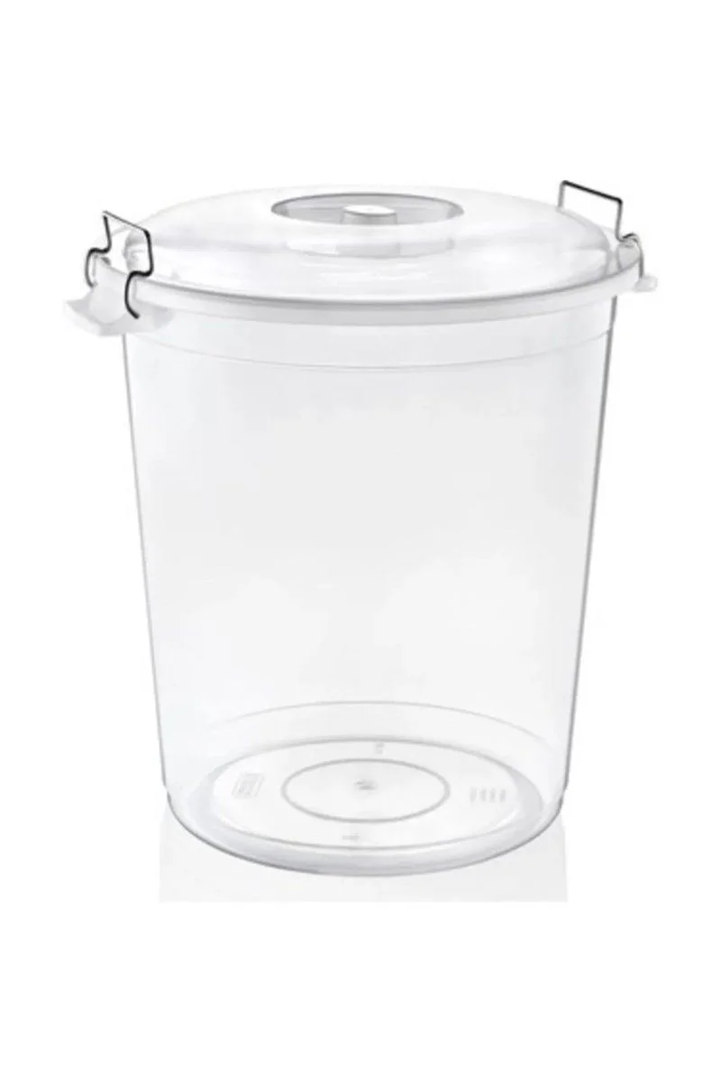 Plus Şeffaf Bakliyat Kovası 50 Litre - Royaleks Depolama Kabı Plus Şeffaf Bakliyat Kovası 50 Litre - Royaleks Depolama Kabı
