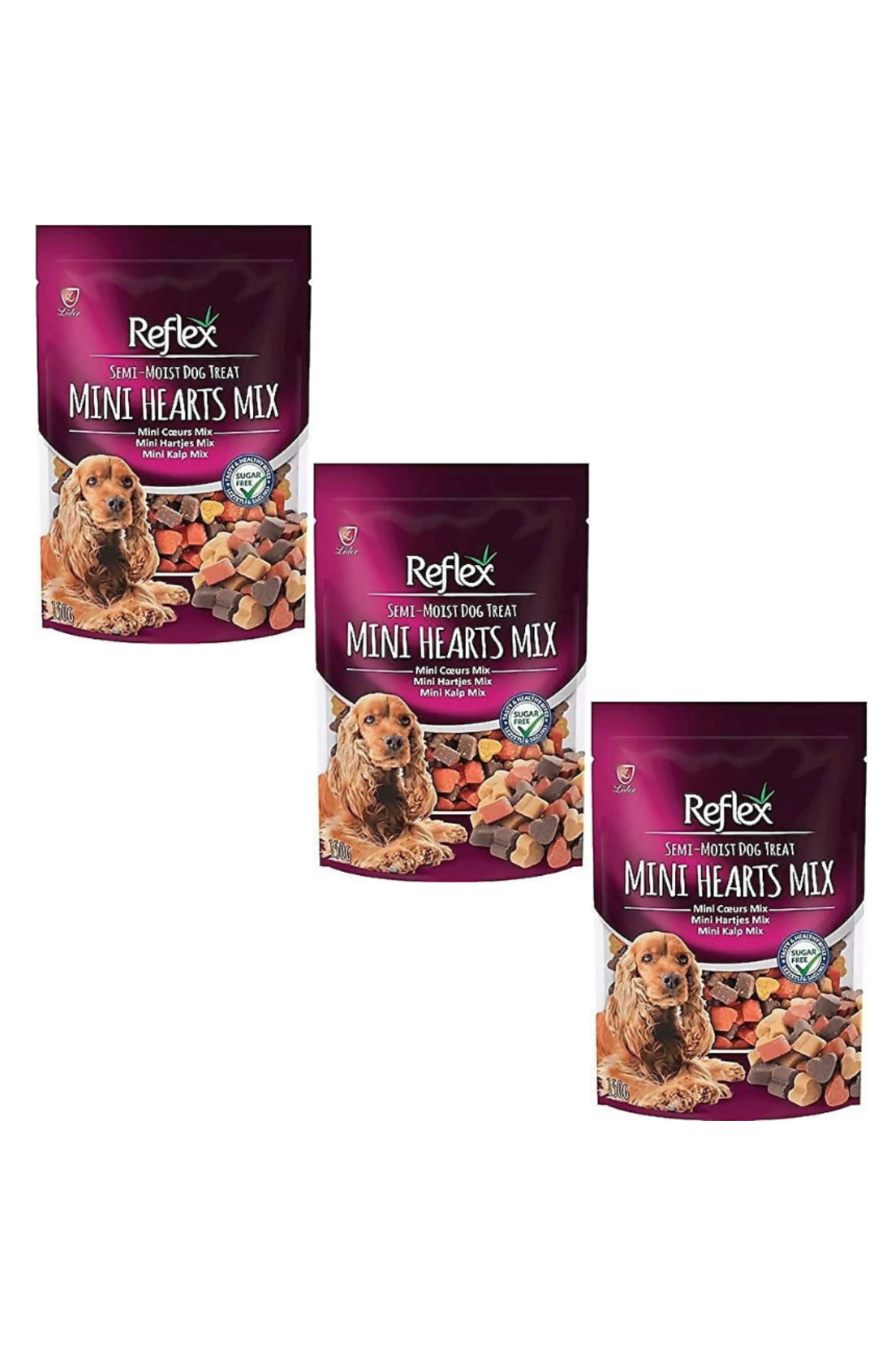 Plus Semi Moist Dog Treat Mini Hearts Mix 150gr X 3 Adet