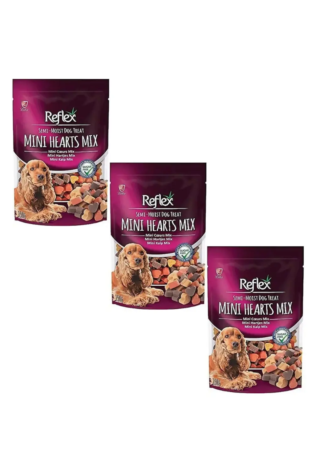 Plus Semi Moist Dog Treat Mini Hearts Mix 150gr X 3 Adet