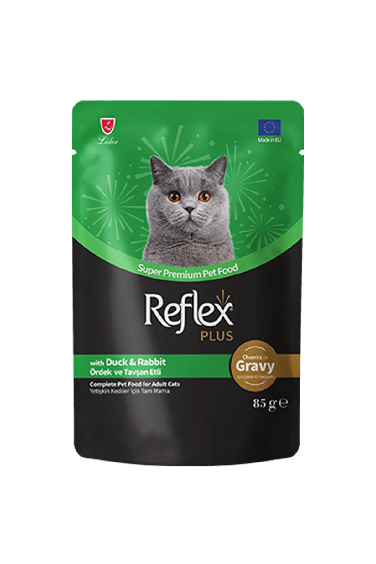 Plus Sos İçinde Parça Ördek ve Tavşan Etli Yetişkin Kedi Konservesi 85gr Plus Sos İçinde Parça Ördek ve Tavşan Etli Yetişkin Kedi Konservesi 85gr