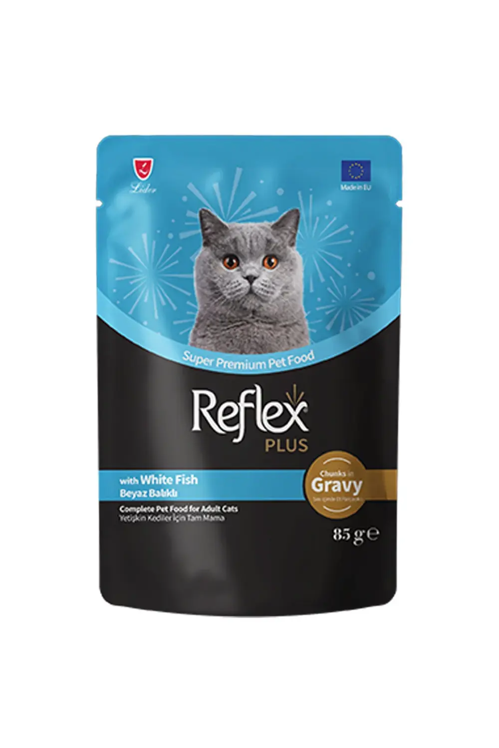 Plus Sos İçinde Parça Balık Etli Yetişkin Kedi Konservesi 85gr