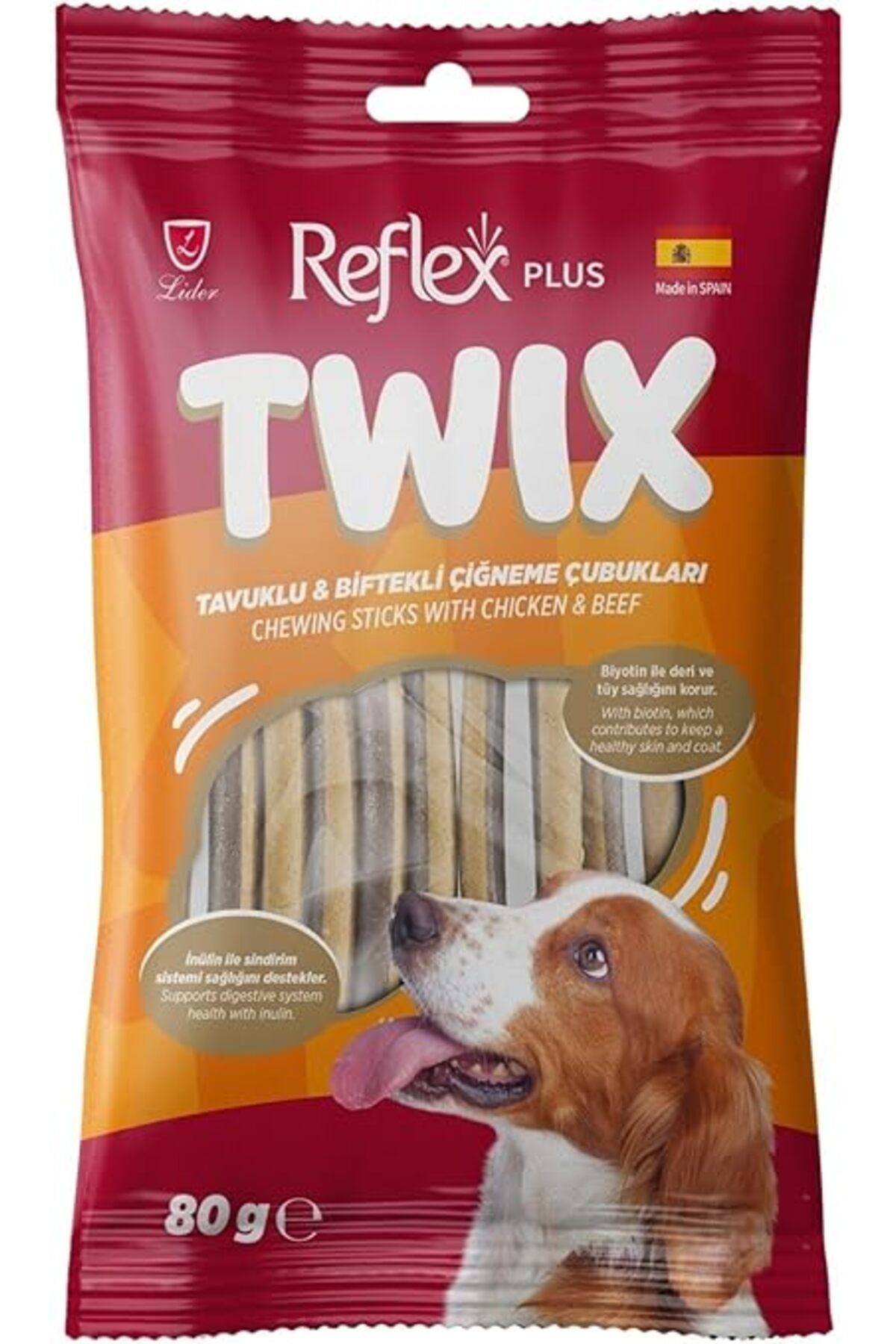 Plus Twix Tavuklu ve Dana Etli Çiğneme Çubukları Yetişkin Köpek Ö