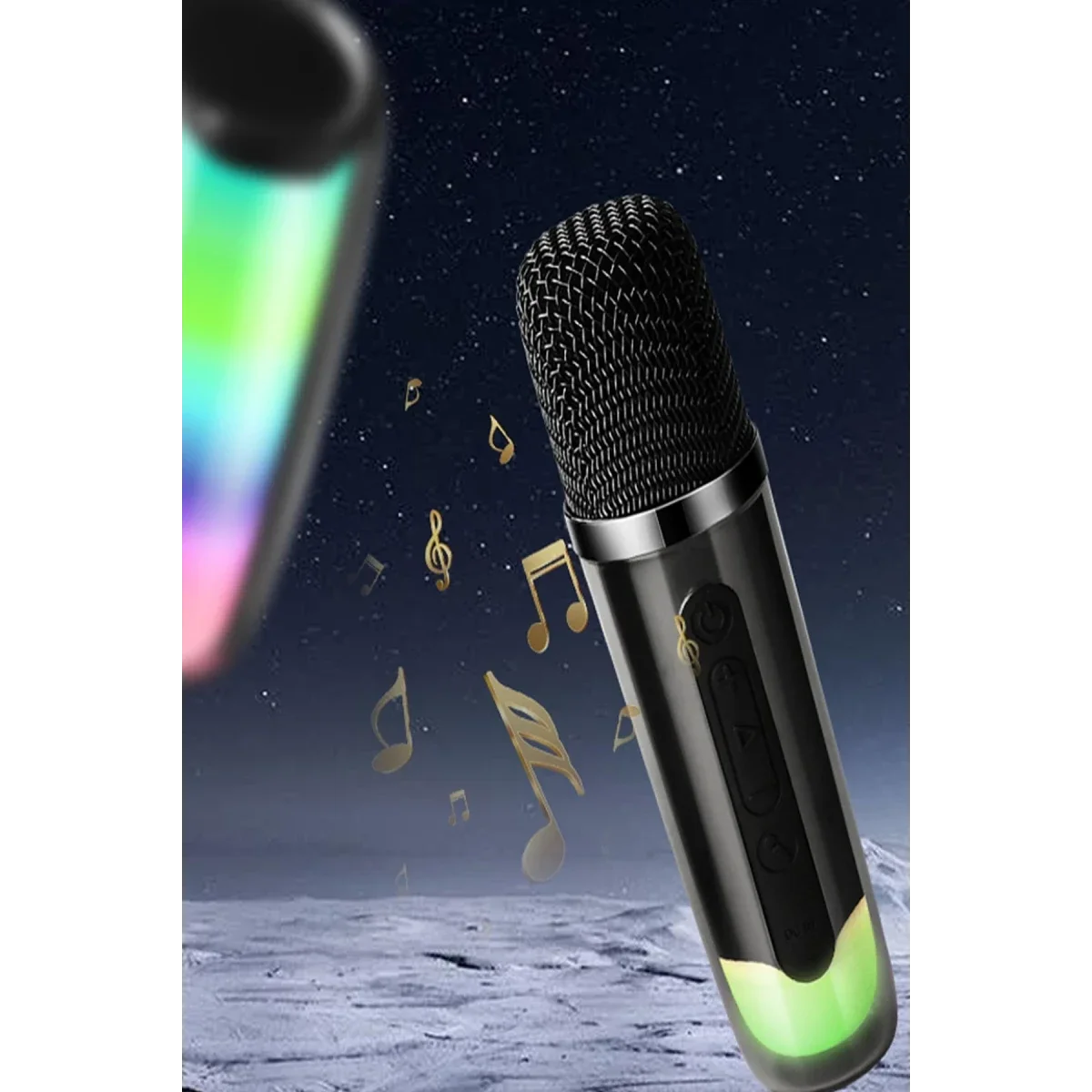 Pluse 7 Mikrofonlu RGB Kablosuz Hoparlör - Beyaz