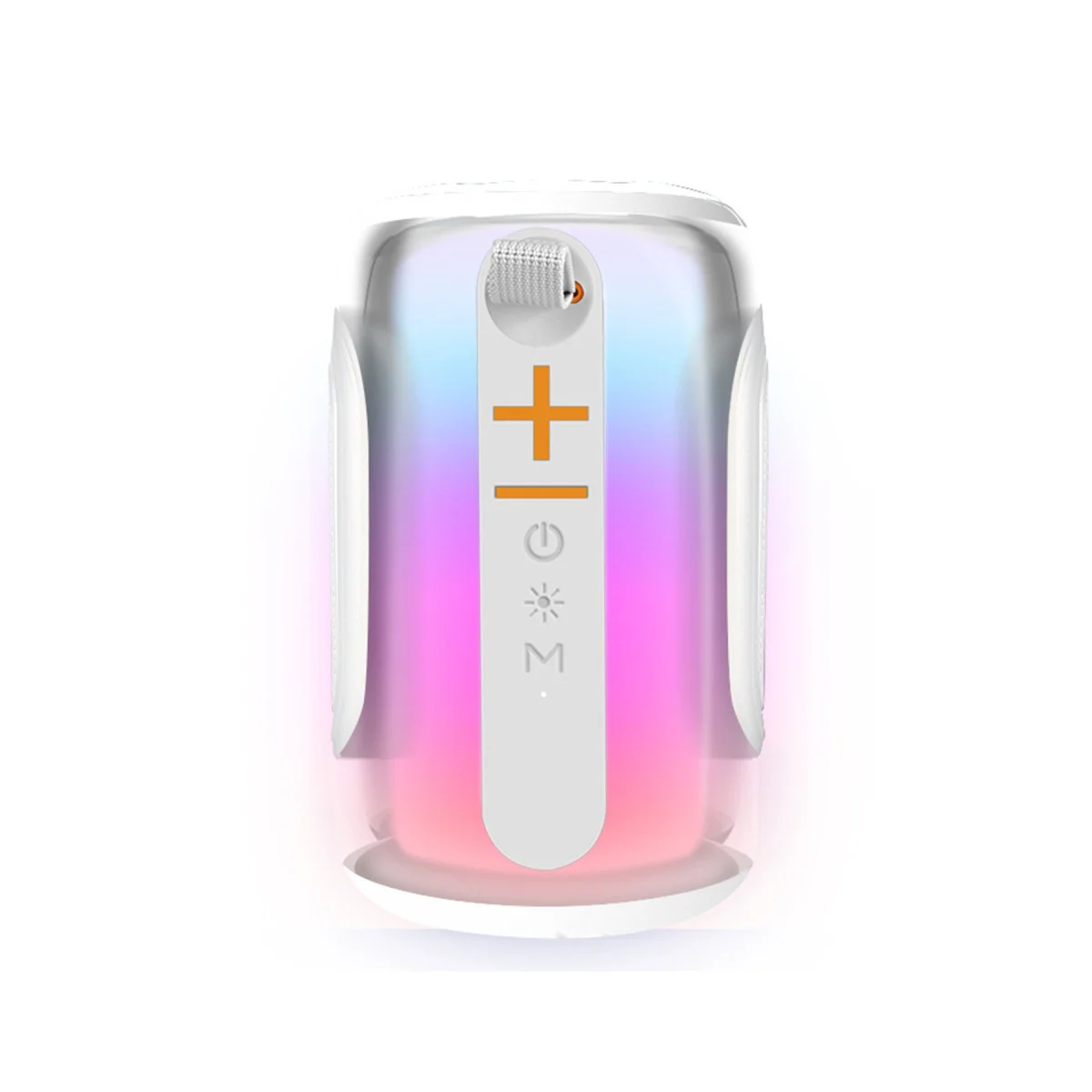 Pluse 8 RGB Kablosuz Hoparlör Beyaz - Bluetooth 5.0 Karaoke ve Atmosferik Ses Deneyimi
