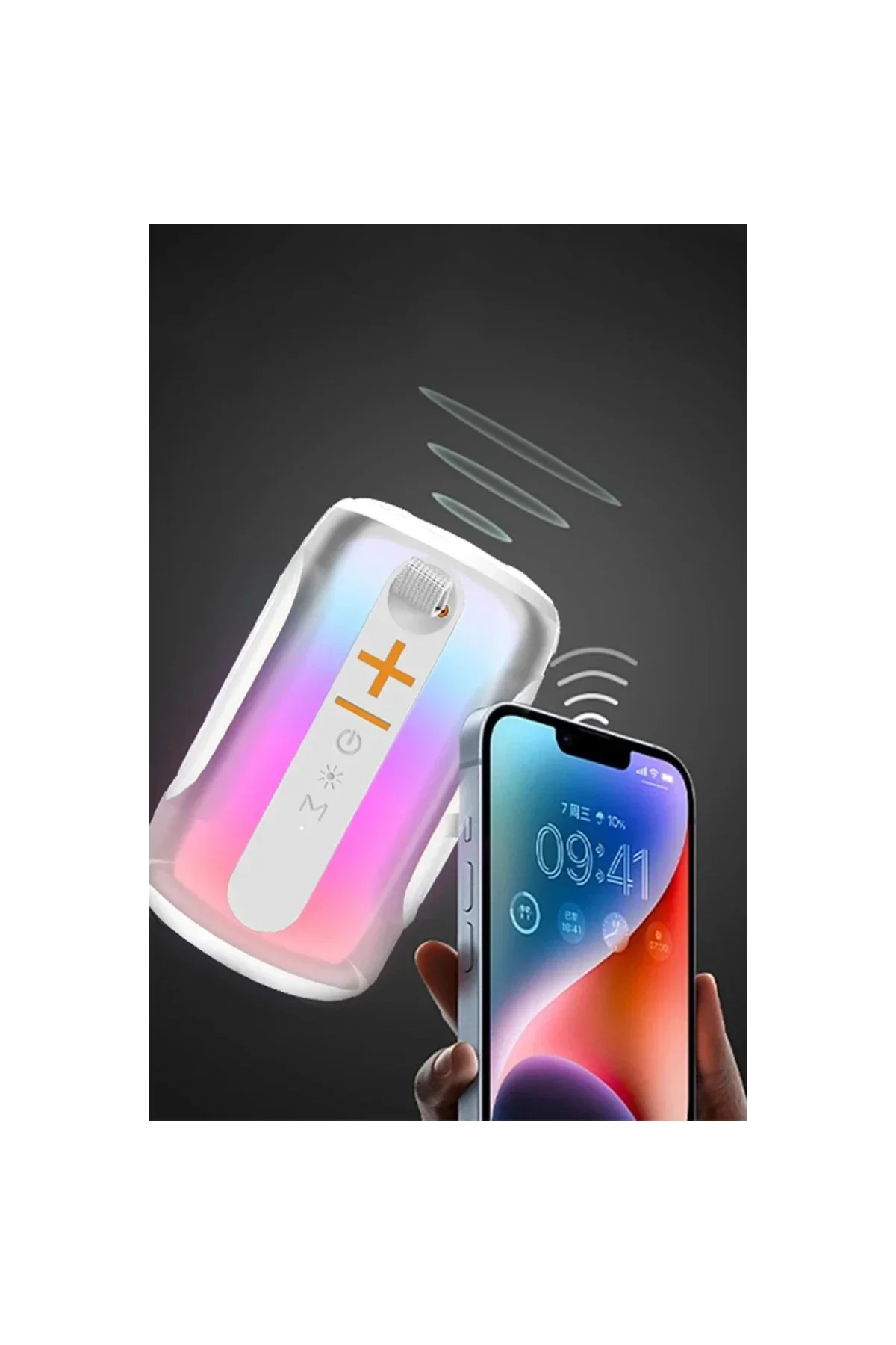 Pluse 8 RGB Kablosuz Hoparlör - Beyaz