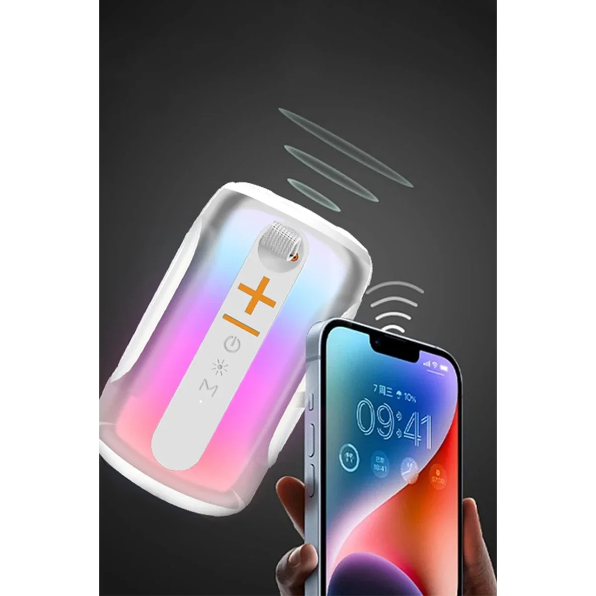 Pluse 8 RGB Kablosuz Hoparlör - Beyaz