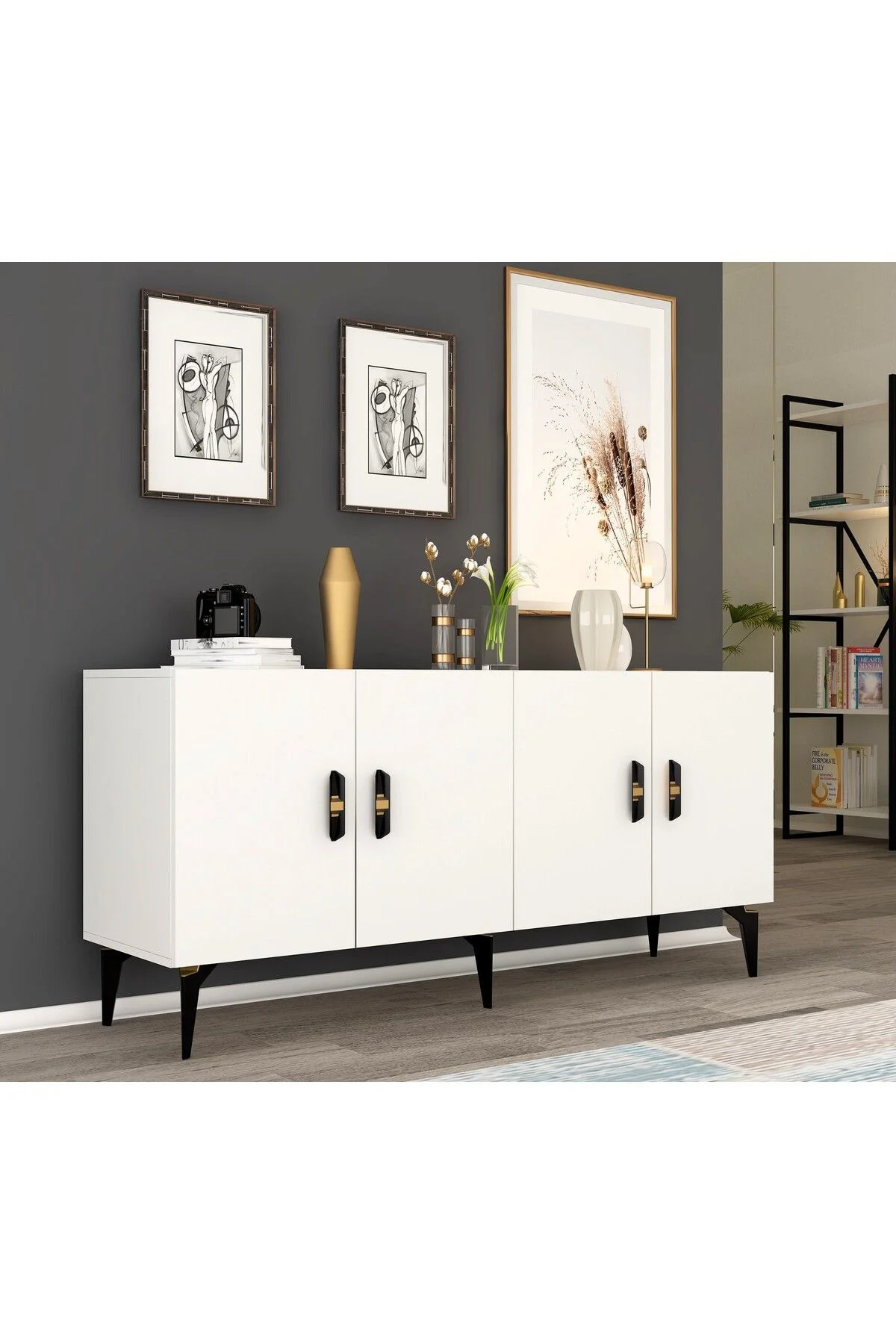 PLUSS 4 KAPAKLI KONSOL ANTRASİT