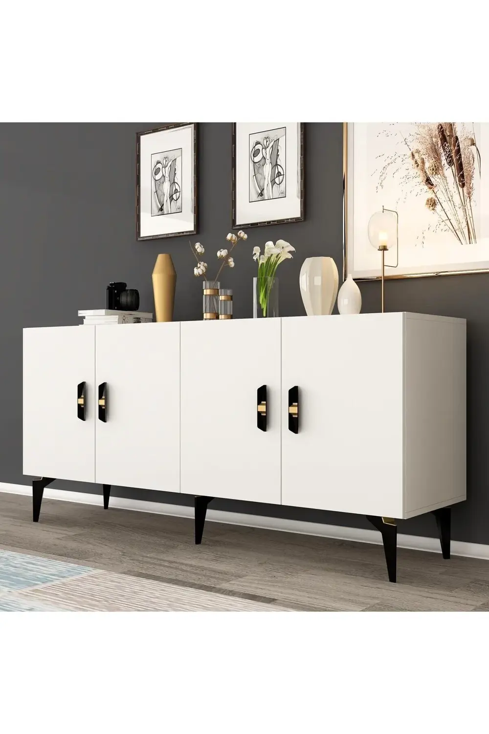 PLUSS 4 KAPAKLI KONSOL ANTRASİT