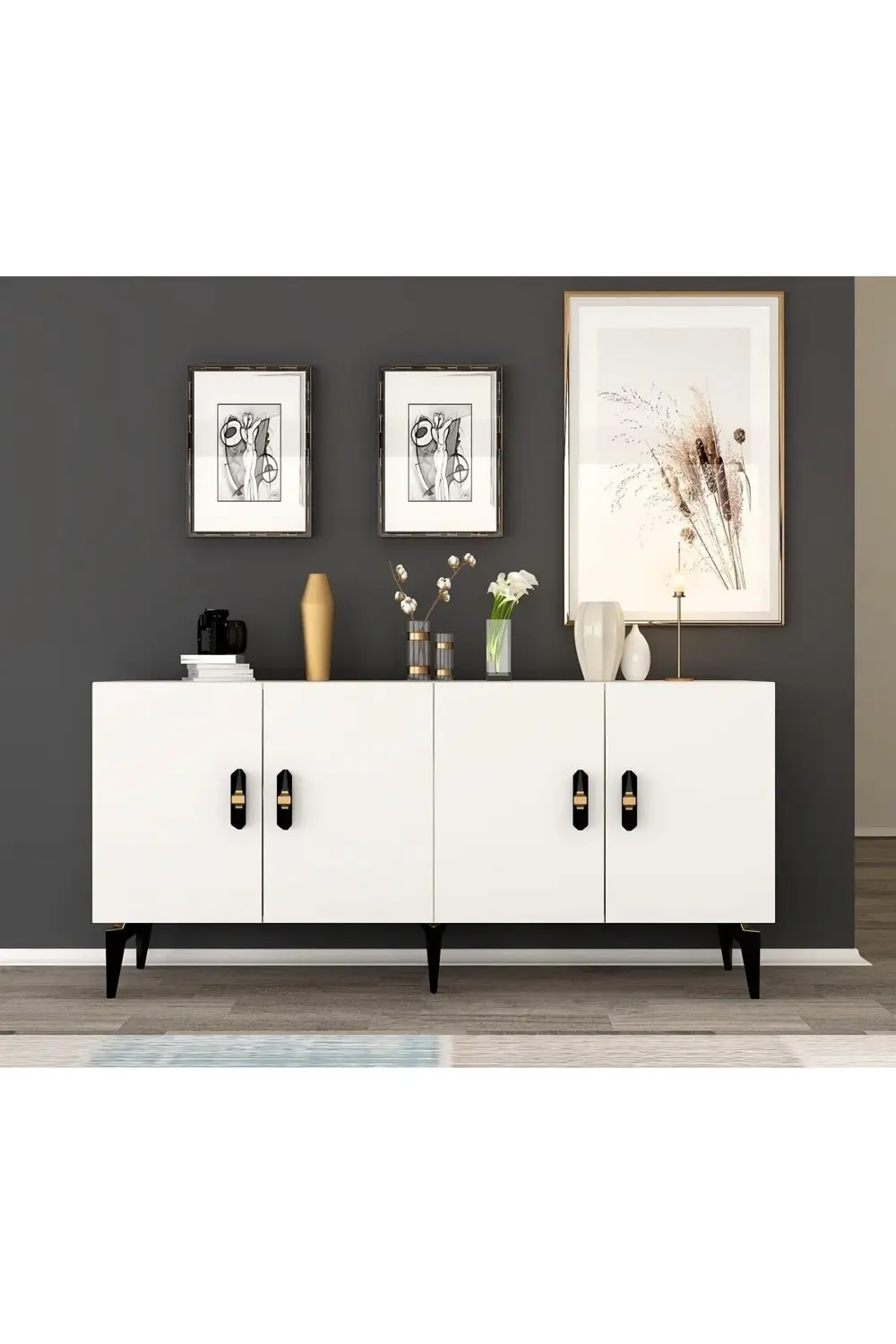 PLUSS 4 KAPAKLI KONSOL ANTRASİT