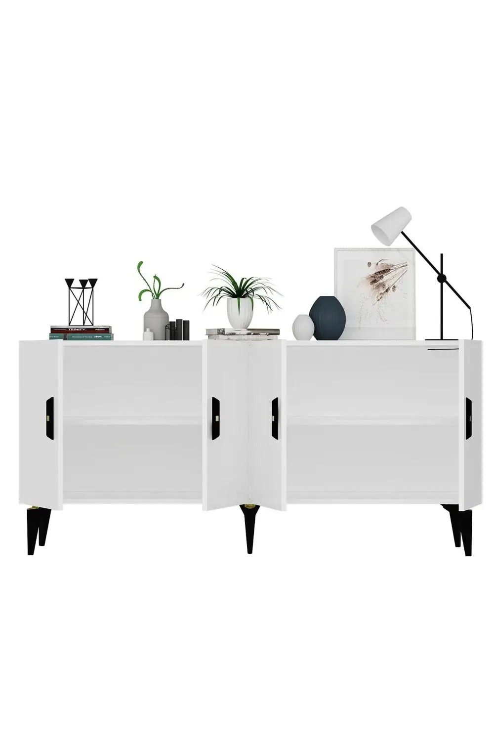 PLUSS 4 KAPAKLI KONSOL ANTRASİT