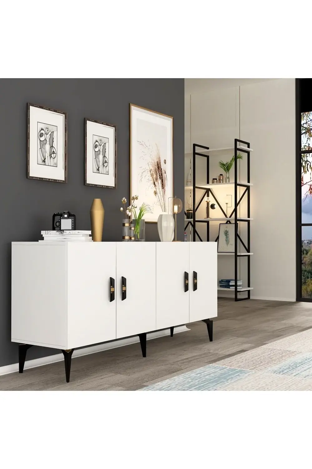 PLUSS 4 KAPAKLI KONSOL ANTRASİT