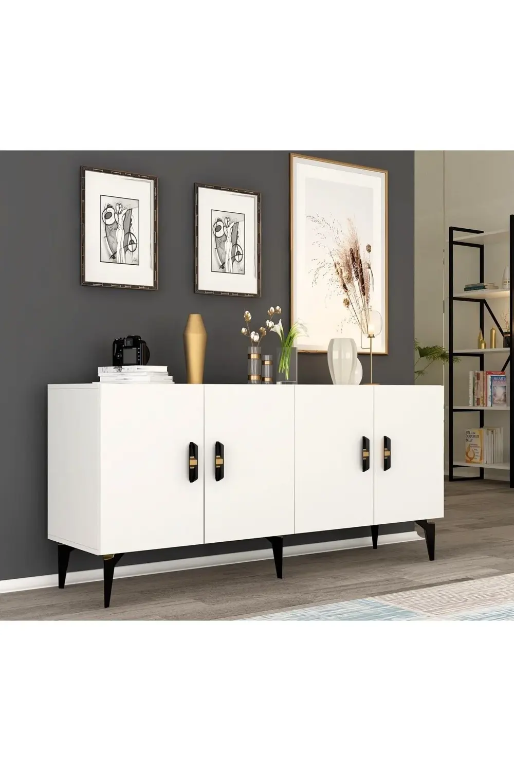 PLUSS 4 KAPAKLI KONSOL ANTRASİT