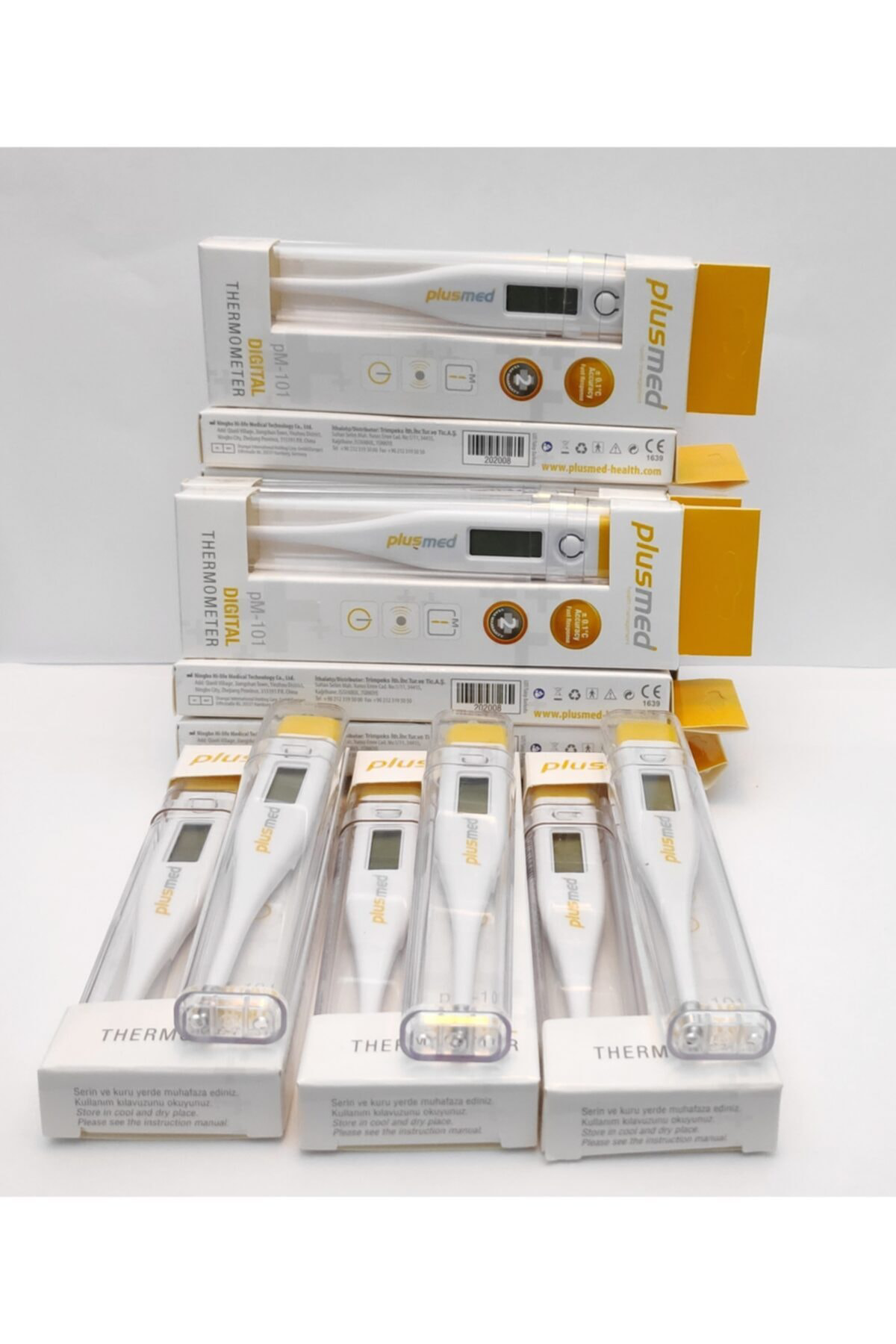 Plusmed Pm 101 Dijital Koltuk Alti Beden Derecesi (Thermometer) 10 Adet (