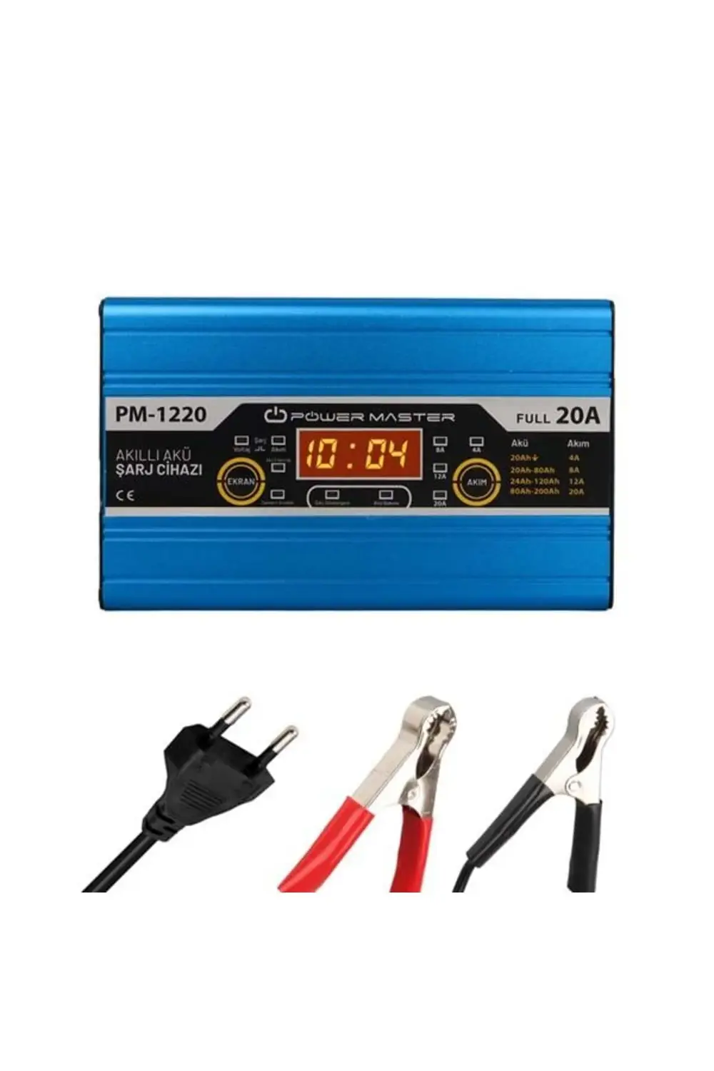 PM-1220 12 VOLT MAX 20 AMPER LCD EKRANLI KURU - ASİT - JEL AKÜ ŞA