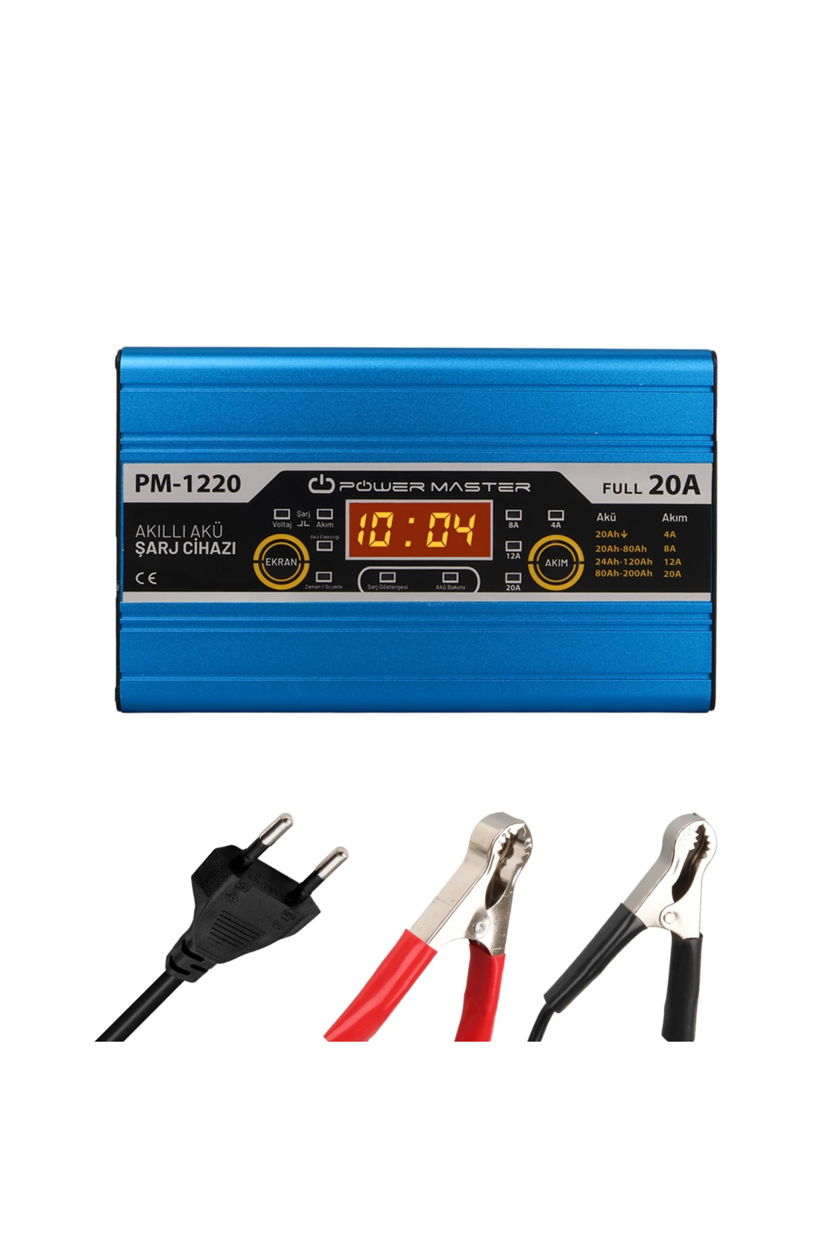 Pm-1220 12 Volt Max 20 Amper Lcd Ekranlı Akü Şarj Cihazı