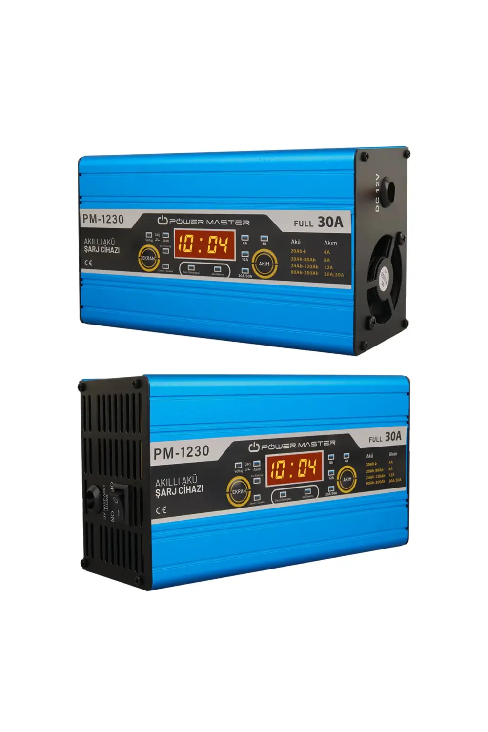 PM-1230 12 VOLT MAX 30 AMPER LCD EKRANLI KURU - ASİT - JEL AKÜ ŞA