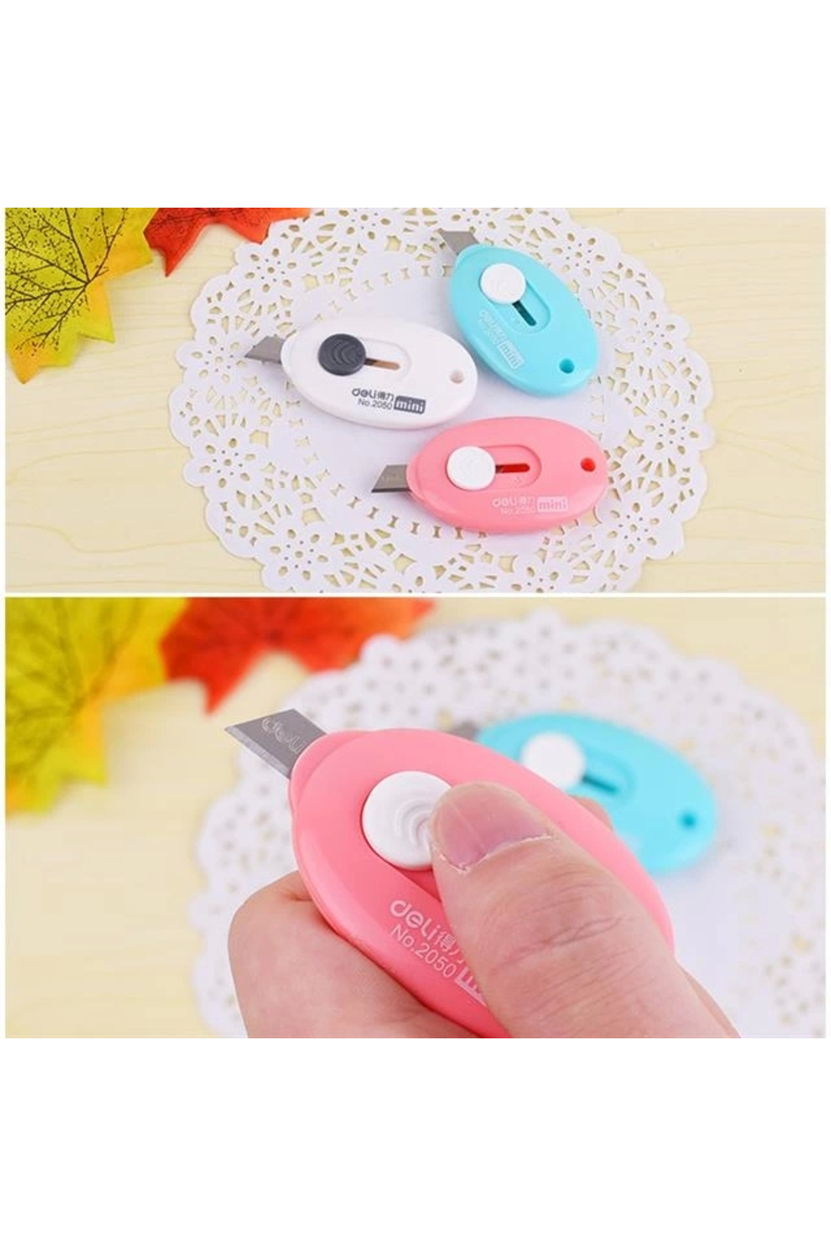 PM-14375 Çelik Bıçaklı Mini Tekli Falçata Maket Bıçağı