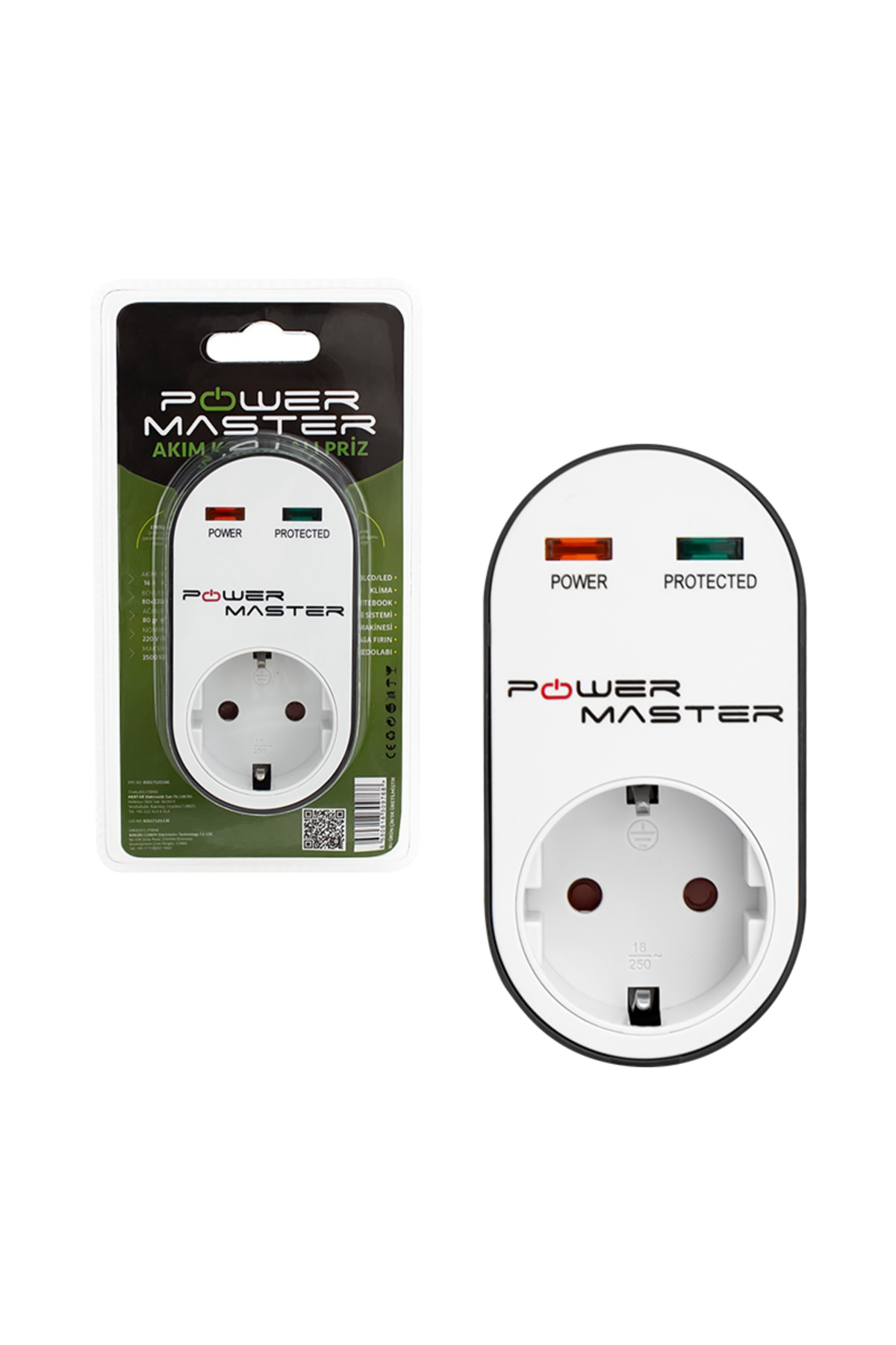 PM-16620 10 AMPER - 2500 WATT TEKLİ SİYAH OVAL KASA TERMAL AKIM K
