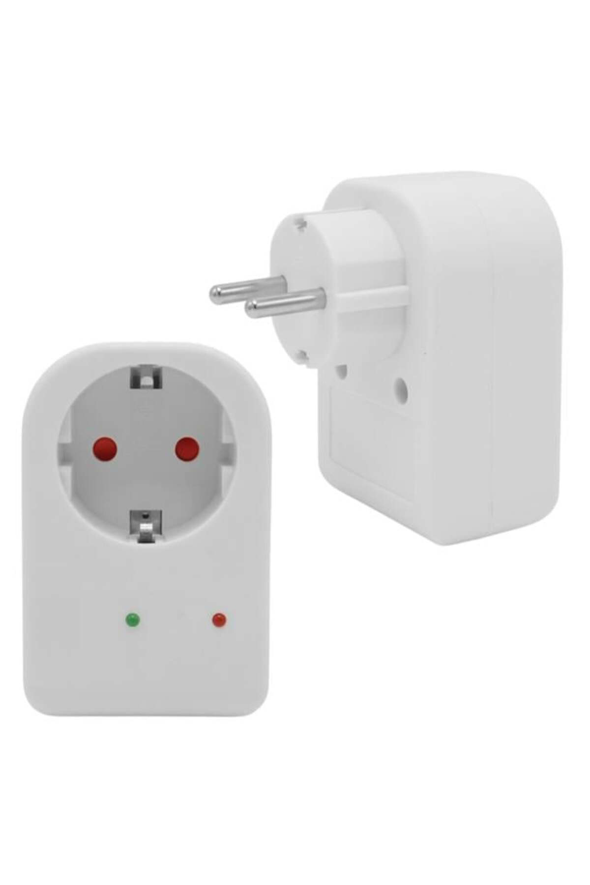 PM-18521 Durum Ledli Akım Korumalı Tekli Priz 16 Amper - 3500 Wat