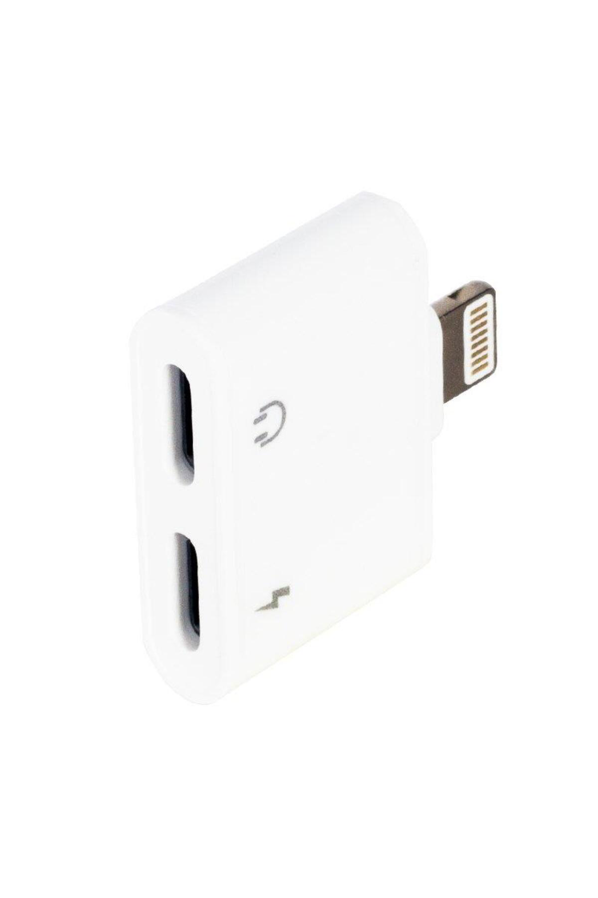 Pm-18853 Iphone Şarj Ve Kulaklık Çoklayıcı Çevirici Adaptör Lıghtnıng To 2 X Type-c