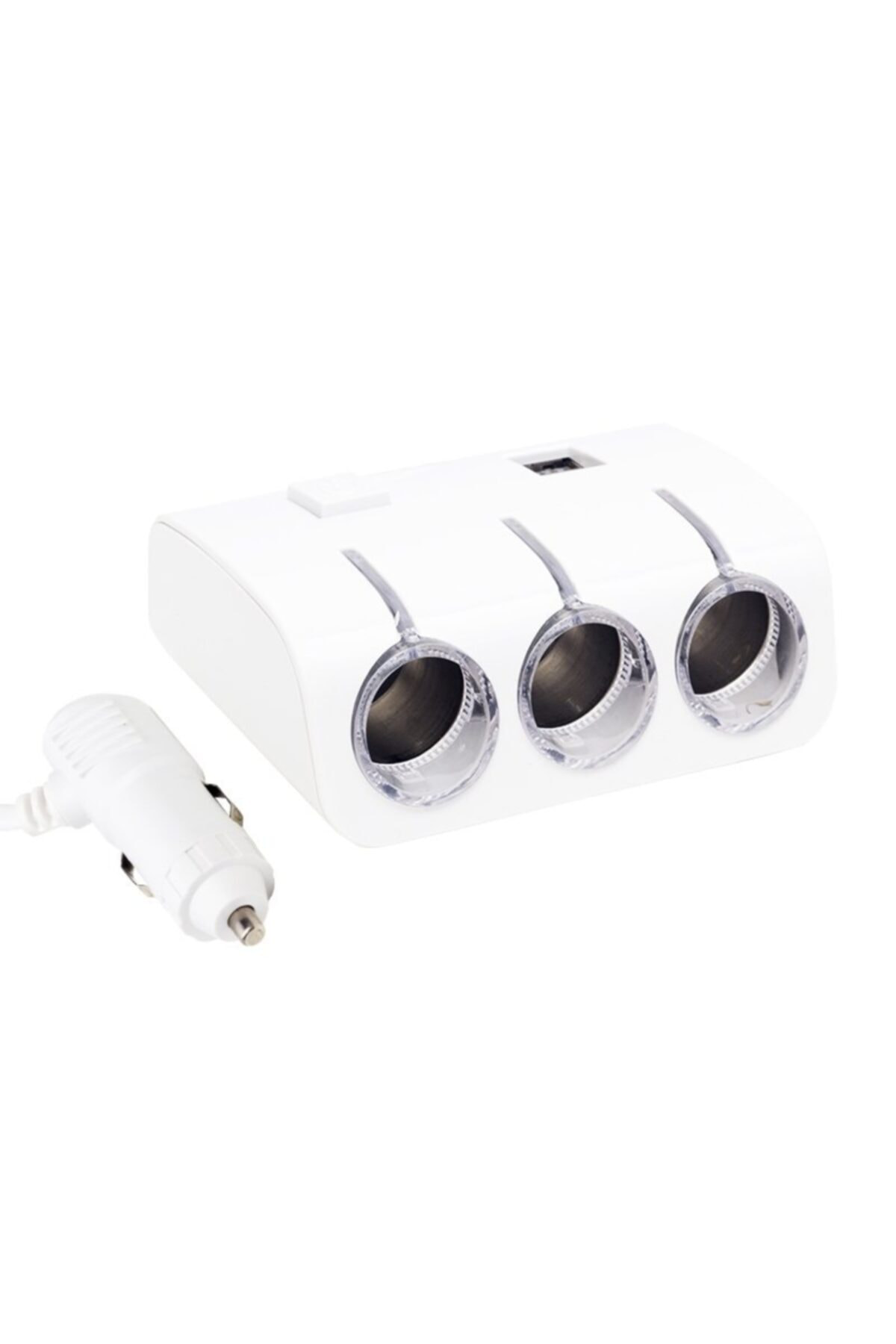 Pm-18952 12v/24v Çift Usb'li 3'lü Oto Çakmak Çoklayıcı