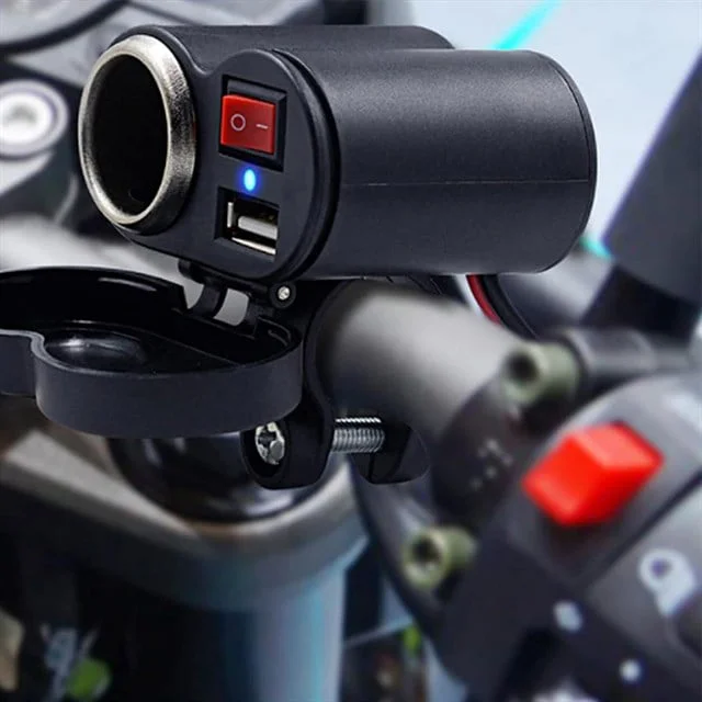 PM-20493 DC 12-45V Motosiklet Çakmaklık USB Şarj Soketi Su Geçirmez Kapaklı Fiyatı, Yorumları ve Özellikleri