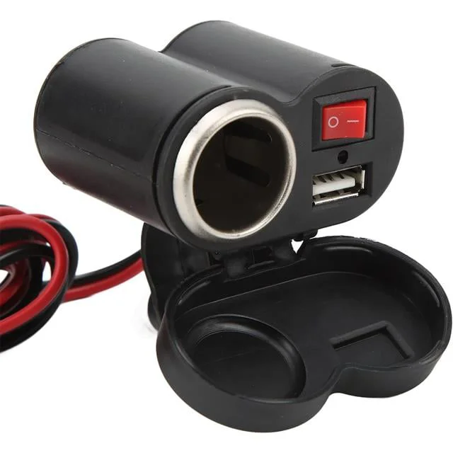 PM-20493 DC 12-45V Motosiklet Çakmaklık USB Şarj Soketi Su Geçirmez Kapaklı Fiyatı, Yorumları ve Özellikleri